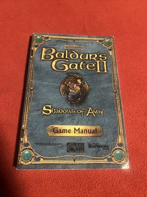 Baldur's Gate II 2 Shadows of Amn Bioware Game Manual Only