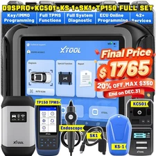 XTOOL D9SPRO KC501 KS-1 SK1 TP150 TPMS Auto Diagnostic Scanner Key Programmming 