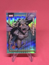 2026 Topps Chrome Marvel Evangeline Debut 1st Aqua Refractor #117 SP /199