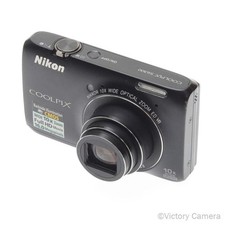 Nikon Coolpix S6300 - 16.0mp, 10x Zoom, Full HD Black P S Camera EXC
