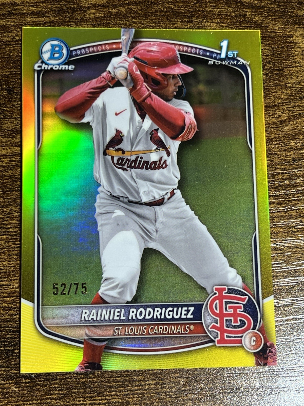 RAINIEL RODRIGUEZ 2025 Bowman Chrome #BCP-200 1st Yellow Refractor /75