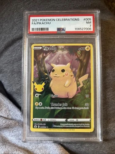 Pokémon TCG 2021 Pokemon Celebrations FA/Pikachu PSA 7