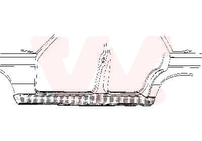 VAN WEZEL Einstiegblech Links (3024103) für MERCEDES-BENZ 124 E-Klasse | - Bild 1 von 1