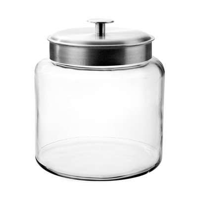 Anchor Hocking 95506AHG17 Montana 1.5 Gallon Glass Jar with Metal Lid