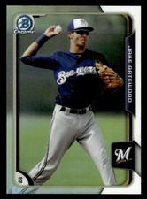 2015 Bowman Chrome #BCP239 Jake Gatewood Refractor #d /499! BREWERS