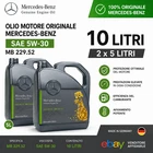10L Mercedes-Benz 5W30 Engine Oil MB 229.52 Original 5L A0009893309