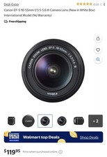 Canon EOS Rebel T100 Camera Accessory