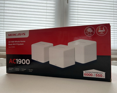 Mercusys Halo H1900G AC1900 Mesh WLAN System 3er-Set Dual-Band MU-MIMO