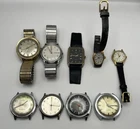 Vintage Timex Watch Lot Of 9 Not Tested