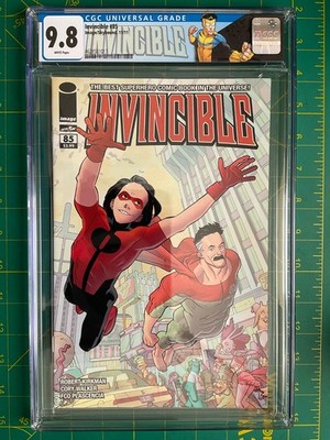 Invincible #85 CGC 9.8 Omni-Man Low Print Ottley Kirkman Custom Label SMALL CHIP