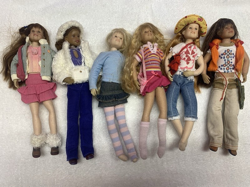Only Hearts Club Doll lot of 6 Cloth Posable Collection Girls Clothes