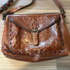 Patricia Nash Hand Tooled Leather Vintage Crossbody Purse