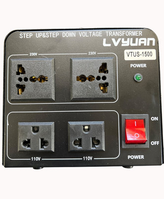Lvyuan VTUS-1500 Step Up & Down Voltage Transformer Converter 230V/110V With Pow