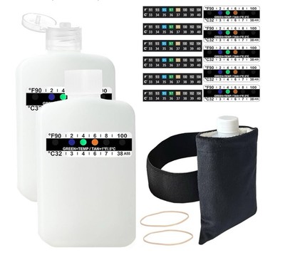19 Pcs Urine Test Complete Kit With Leg Strap Temperature Strips and Warm Pouch