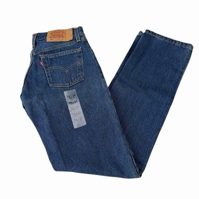 Levi's 501 VTG Student High Waisted Straight Leg Blue Womens Jeans
