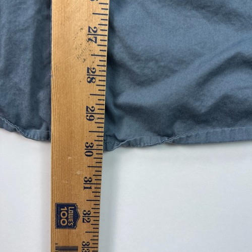 Camicia RVCA con bottoni uomo extra large XL blu blu cotone tessuto tasche spiaggia - Foto 5 di 7