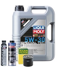 Motoröl 5W30 LIQUI MOLY 5L +MANN Ölfilter +Spülung +Cera Tec Motoröl 5W30 LIQUI MOLY 5L +MANN Ölfilter +Spülung +Cera Tec