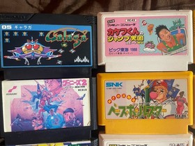 Famicom NES Lot of 32 Games Joy Mech Fight Goonies Devil World Ghostbusters