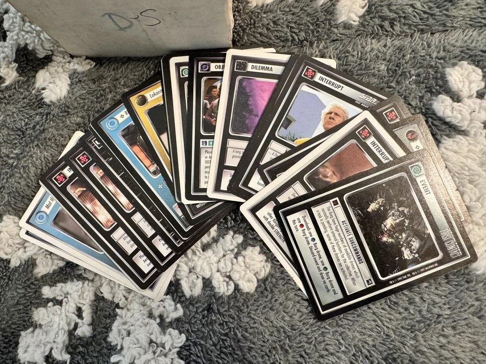 Star Trek CCG Black & White Border 1994 - 1997 Card Game Box TNG First Contact - Image 2 of 4