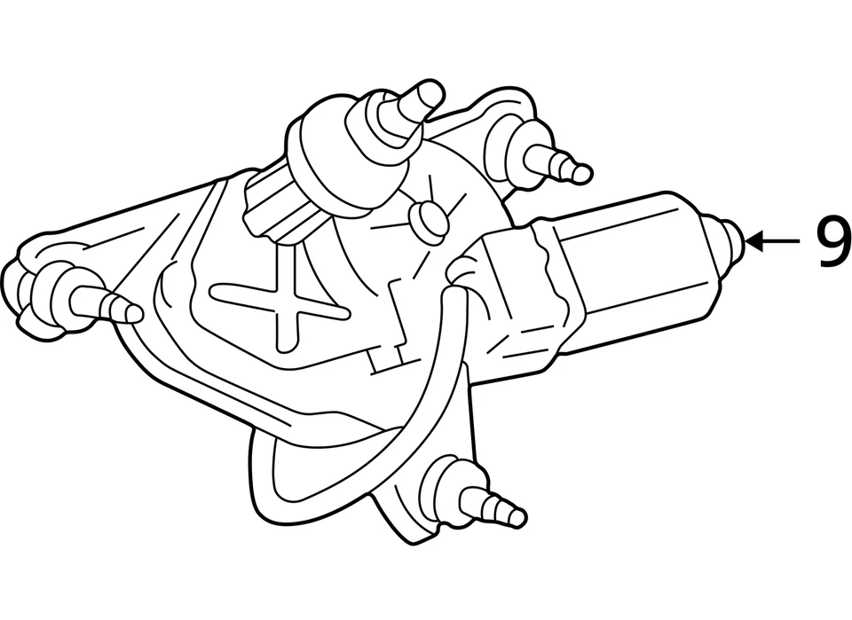 Motor limpiaparabrisas trasero compatible con 99-03 LEXUS RX300 716949 Foto 4 de 4