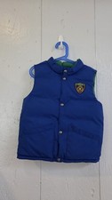 polo ralph lauren down puffer vest reverable 6 Green/blue Boys Patch Pony