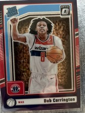 2024-25 DONRUSS OPTIC BUB CARRINGTON #273 PURPLE HOLO RATED ROOKIE WIZARDS