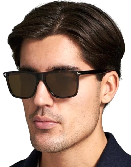 TOM FORD FLETCHER TF832 52H HAVANA GOLD W/BROWN POLARIZED LENS SUNGLASSES 57-15 - Image 2 of 4