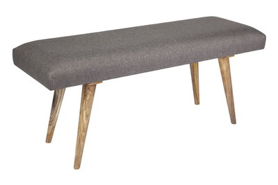 Celeste Grey Upholstered Bench Seat Free Shipping Fab