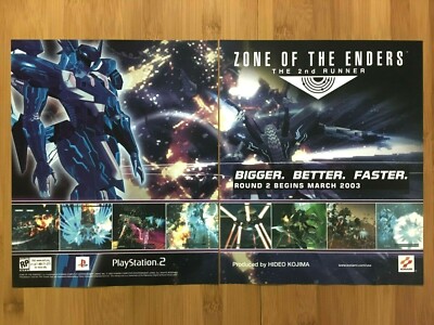Zone of the Enders: The 2nd Runner PS2 2003 Print Ad/Poster Official Promo Art