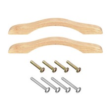 2Pcs Bois Tiroir Boutons, 5.04" Trou Distance Bois Boutons 7.87" Longueur