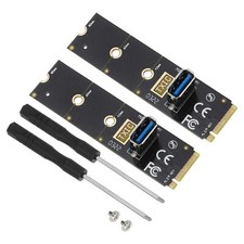 M.2 NVME to USB3.0 PCI-E Riser M2 Slot Extended GPU Extension Adapter Card 2 Set