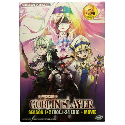 DVD Anime Goblin Slayer Season 1+2 (1-24 End) + Movie English Dubbed, All Region