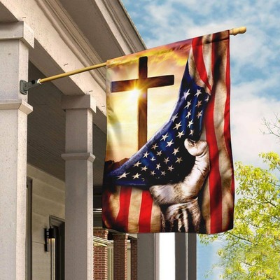 Christian Cross American U.S. Flag | eBay