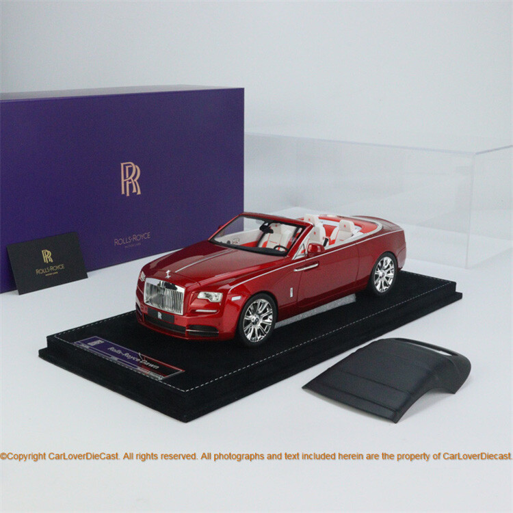 HH 1:18 Rolls-Royce Dawn Diecast Car Model Collection Flame Red Limited 30pcs