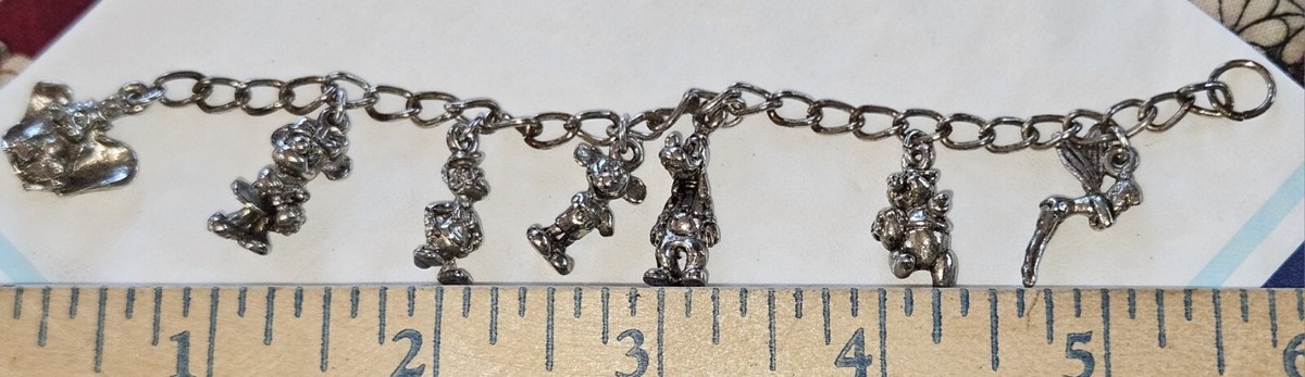 USA vintage ディズニー ブレスレット Walt disney charm bracelet - Gem
