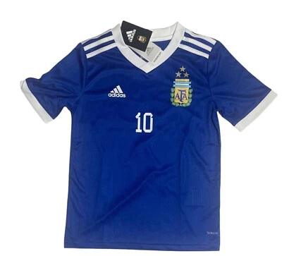 ADIDAS,  MARADONA ARGENTINA JERSEY # 10, Boys' T SHIRT. SIZE YOUTH SMALL. - Image 1 of 2