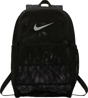 Stap Het begin ten tweede BA6050 010) Nike Brasilia 9.0 black Mesh See Through Backpack Bookbag  School 193145975248 | eBay