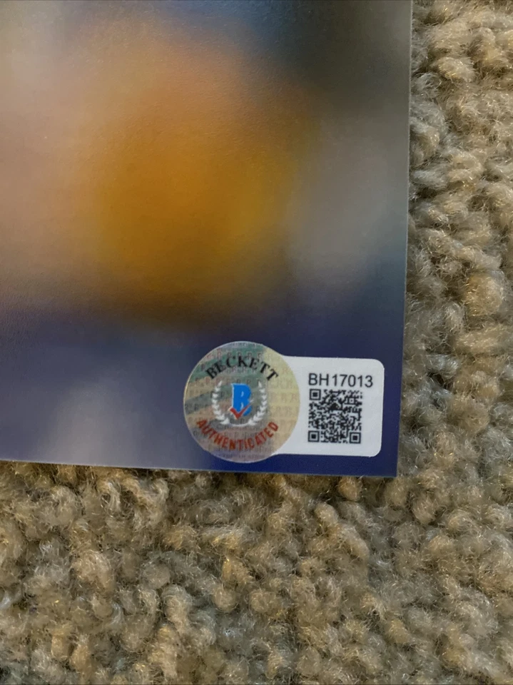 Foto autografiada por Adrian Peterson Legend Vikings 8x10 Beckett certificado de autenticidad BAS Foto 3 de 3