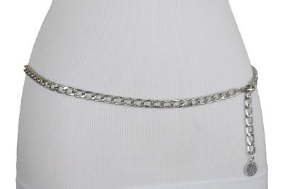 Ceinture De Hanches En Maillons Métal Argenté - Taille Réglable XS/S (73-76 Cm) - Marque Alwaystyle4you - Neuf Avec étiquettes - Style Hip Hop