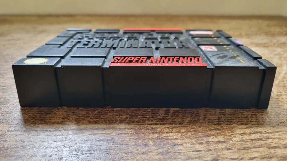 SNES SUPER NINTENDO ROBOCOP VS THE TERMINATOR HARD PLASTIC CASE SPC USA NTSC CIB - Image 3 of 4