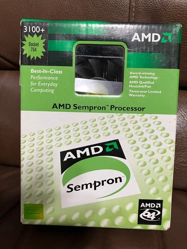 AMD Sempron 3100+ 1800 GHz Processor Socket 754 Heat Sink and Fan 64 bit