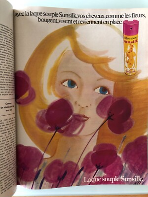 Vintage Werbung Advertising Lack SUNSILK (Juli 1973)