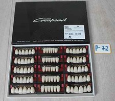 Willi Geller Creapearl Frontzähne 15 Garnituren D2 NEU Art. Nr. P-72