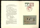 Postal History Japan #802-803 FDC Folder Metal Engraving Sports Athletic 1963