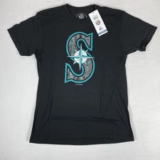 SEATTLE MARINERS REALTREE CAMO MEDIUM BLACK T Shirt 100% Recycled Material NWT