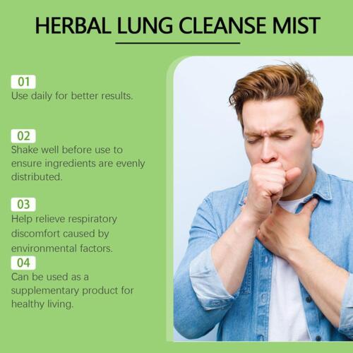 Herbal Lung Cleanse Mist-Powerful Lung Support,Herbal Care Essence Spray H US - Bild 12 von 18