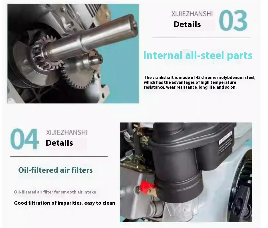 Small diesel engine 168f single-cylinder air-cooled micro-tiller pump generator - Image 4 of 4