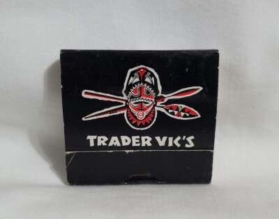 Vintage Matchbook Trader Vic's Tiki Restaurant Bar San Juan PR Advertising Full