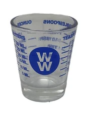Weight Watcher (WW) - Mini Measuring Cup Shot Glass, 4 Different Measurements
