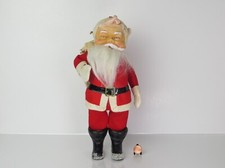 Vintage Mid Century Santa Claus Figure Doll Made in Japan 11 3/4" Felt Clothing